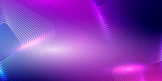 紫色科技感炫酷霓虹灯活动展板背景